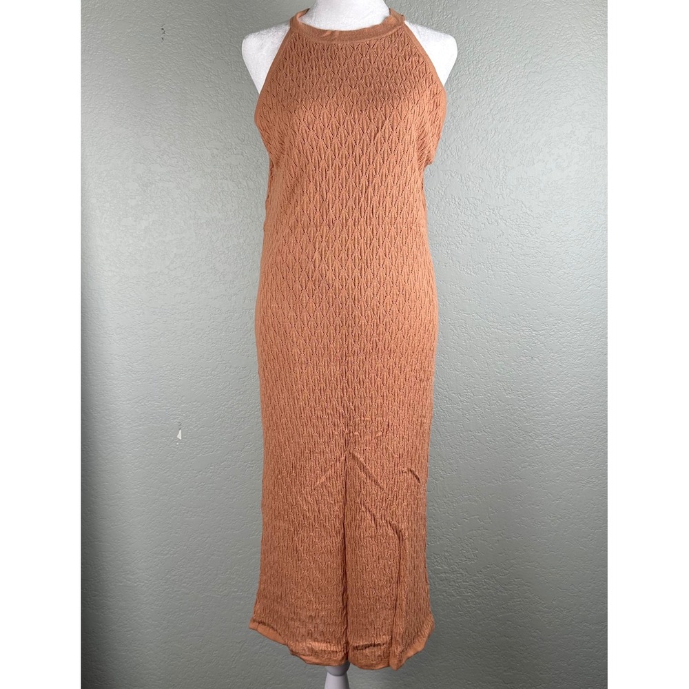 House Of Harlow 1960 Dress Women Size L Midi Knit Crochet Boho Chic Cottagecore